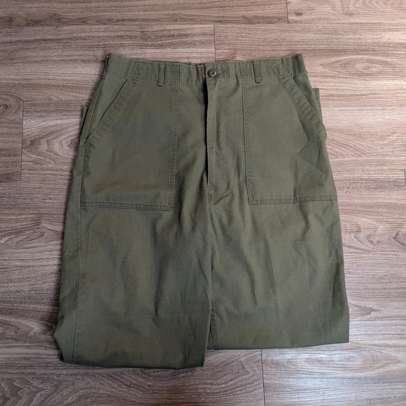 Vintage Military OG 107 Fatigue Pants Olive Green 36 - Picture 2 of 6